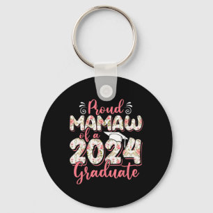 Mamaw Of A 2024 Graduate For Family Graduation Key Ring