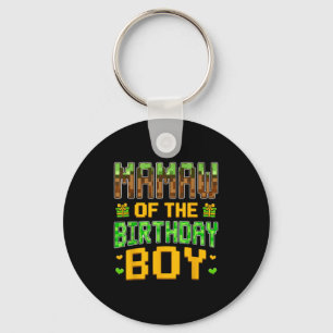 Mamaw Of The Birthday Boy Video Gamer Birthday Par Key Ring