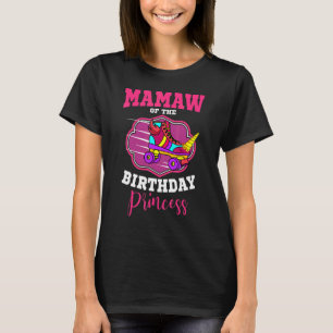 Mamaw Of The Birthday Princess Roller Skates Skati T-Shirt