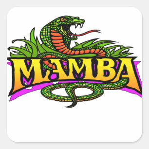 mamba forever, square sticker