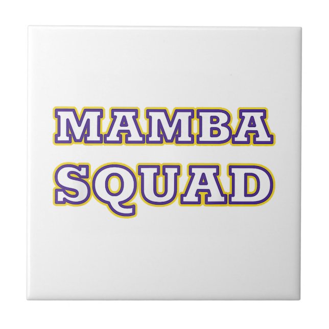 Mamba Squad funny Clothing for Snake Lover Ceramic Tile (Front)