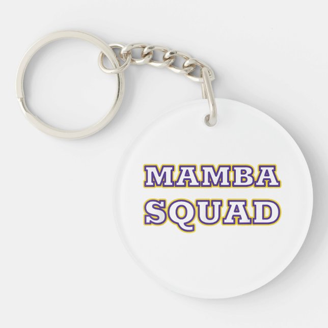 Mamba Squad funny Clothing for Snake Lover Key Ring (Front)