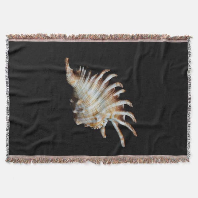 Mambeda Lambis Shell Spider Throw Blanket (Front)