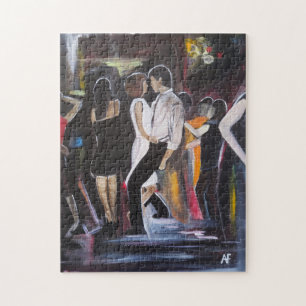 Mambo Night Painting by Alfred Fox Jigsaw Puzzle