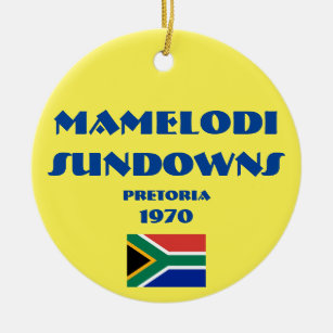 Mamelodi Sundowns Soccer Circle Ornament