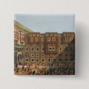 Mamelukes Exercising in the Square of Mourad Bey's 15 Cm Square Badge