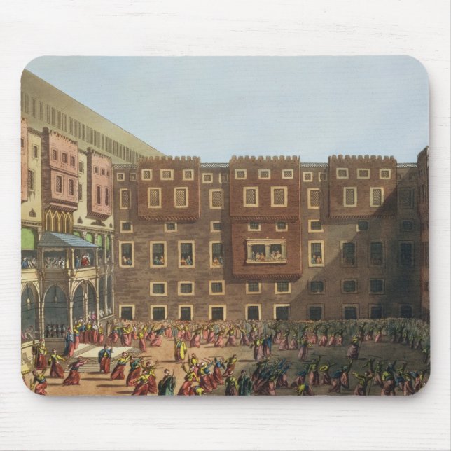 Mamelukes Exercising in the Square of Mourad Bey's Mouse Pad (Front)