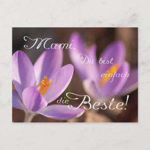Mami, Du bist einfach die Beste! Postcard