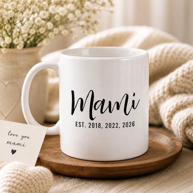 Mami Established New Mother Gift Coffee Mug (Creator Uploaded)