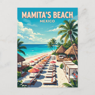 Mamita's Beach Club Mexico Postcard