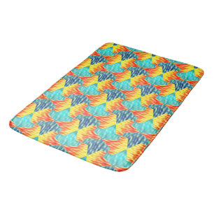 Mamluks Djinns Fire and Water Pattern Bath Mat