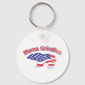 Mamma-Grizzly-Distressed Key Ring