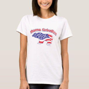 Mamma-Grizzly-Distressed T-Shirt