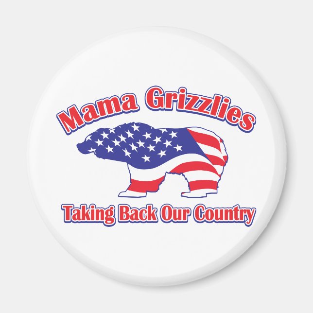 Mamma-Grizzly Magnet (Front)