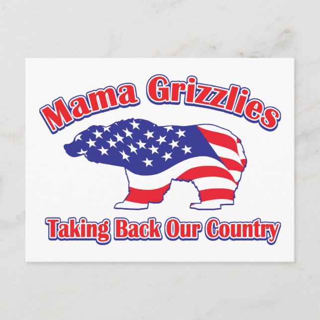 Mamma-Grizzly Postcard (Front)