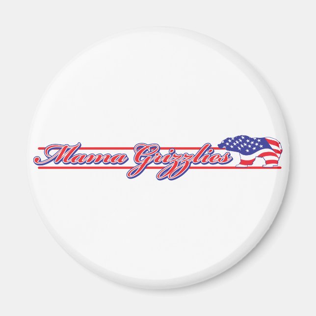 Mamma-Grizzly.Script-eps Magnet (Front)