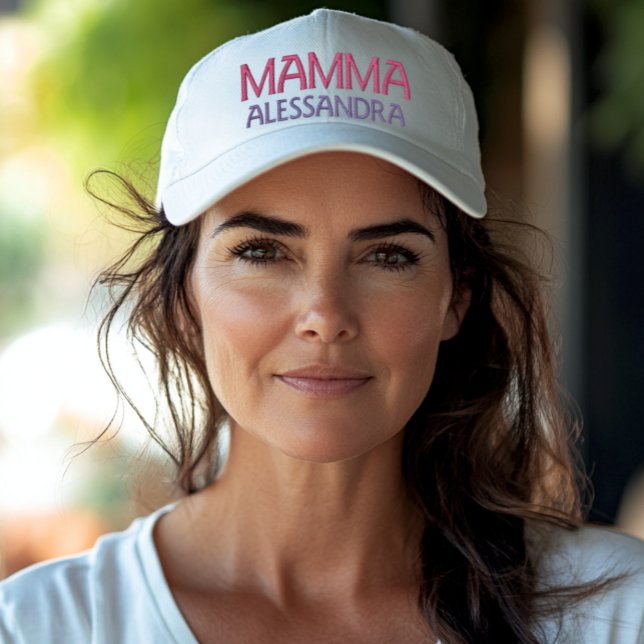 Mamma Italian Mum personalised embroidered cap (Creator Uploaded)
