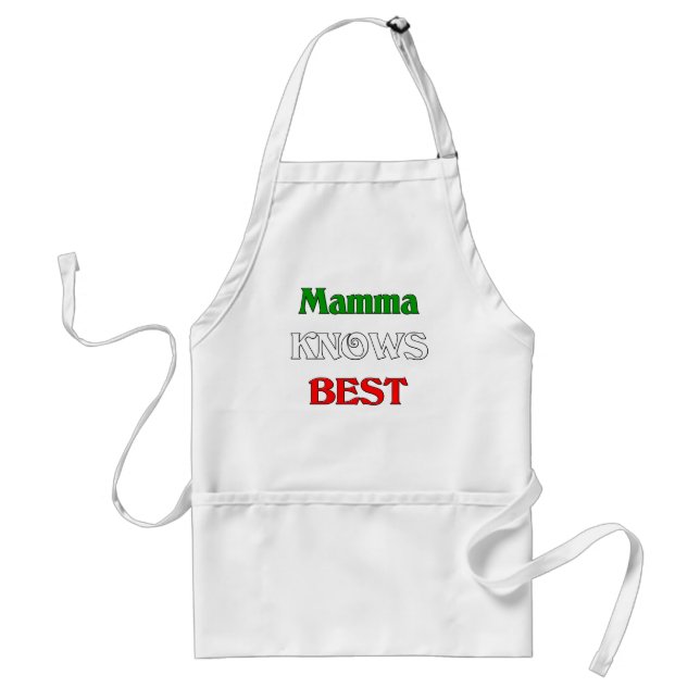 Mamma Knows Best Standard Apron (Front)