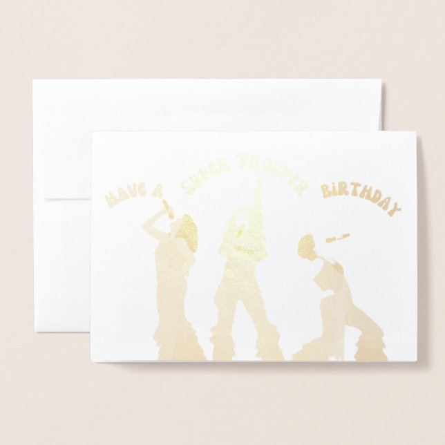 Mamma Mia Birthday Card!  Foil Card (Front With Envelope)