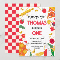 mamma mia! Italian Birthday Party Invitation