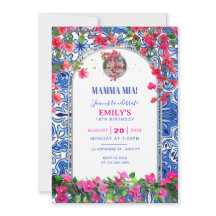 Mamma Mia Themed Birthday Invitation Template