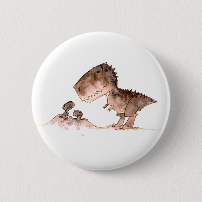 Mamma T-Rex Button (Front)