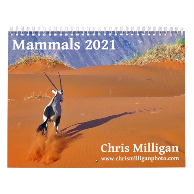 Mammals 2021 Calendar by Chris Milligan (Cover)