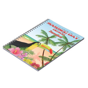 Mammee Bay Beach Jamaica travel poster Notebook