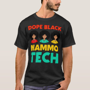 Mammo Tech Black Mammography Technician Rad Tech W T-Shirt
