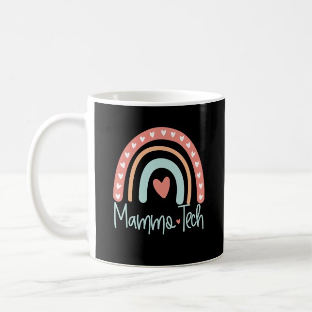 Mammo Tech Mammogram Technician Technologist Gift Coffee Mug (Left)
