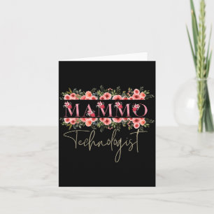 Mammo Technologist Mammography Tech  Card