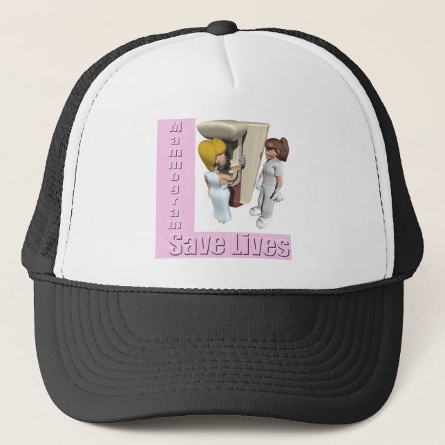 Mammograms Breast Cancer Hat (Front)