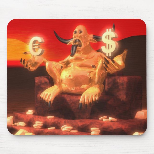 Mammon Demon God of Money Mouse Pad (Front)
