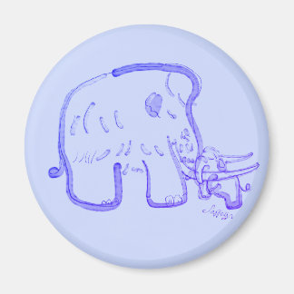 Mammoth and calf magnet