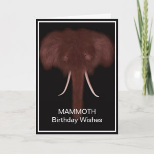 Mammoth Birthday Card