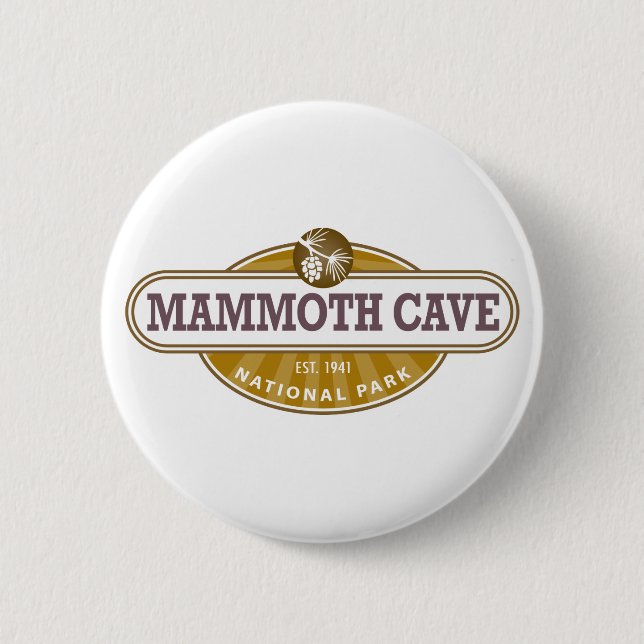 Mammoth Cave National Park 6 Cm Round Badge (Front)