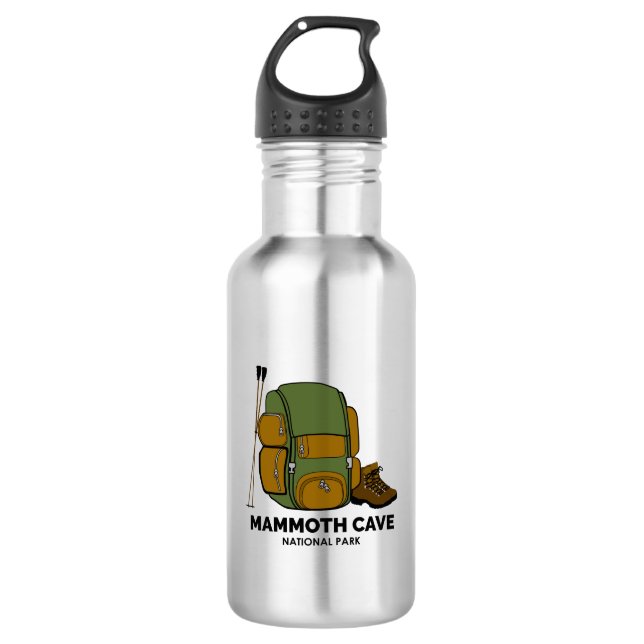 Mammoth Cave National Park Backpack 532 Ml Water Bottle (Front)