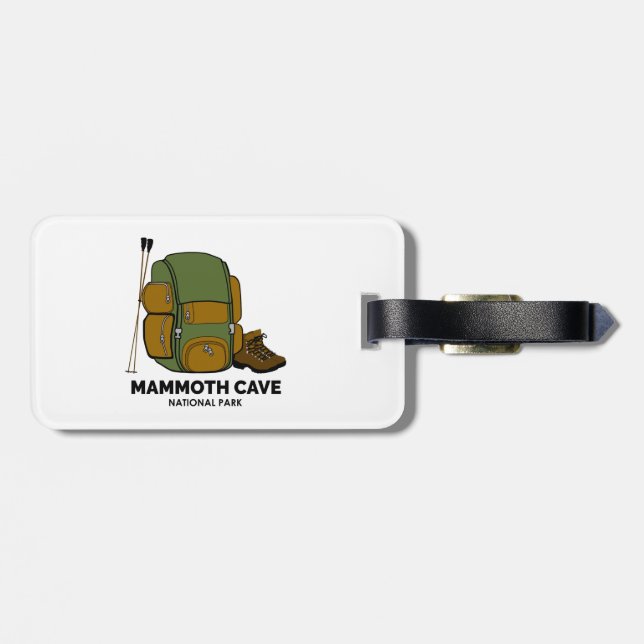 Mammoth Cave National Park Backpack Luggage Tag (Back Horizontal)