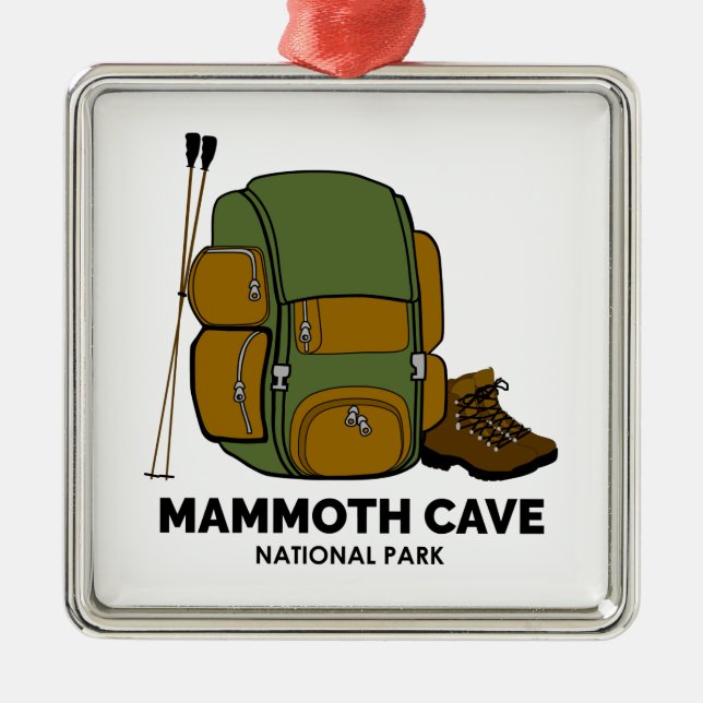 Mammoth Cave National Park Backpack Metal Ornament (Front)