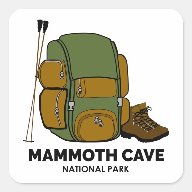 Mammoth Cave National Park Backpack Square Sticker (Front)