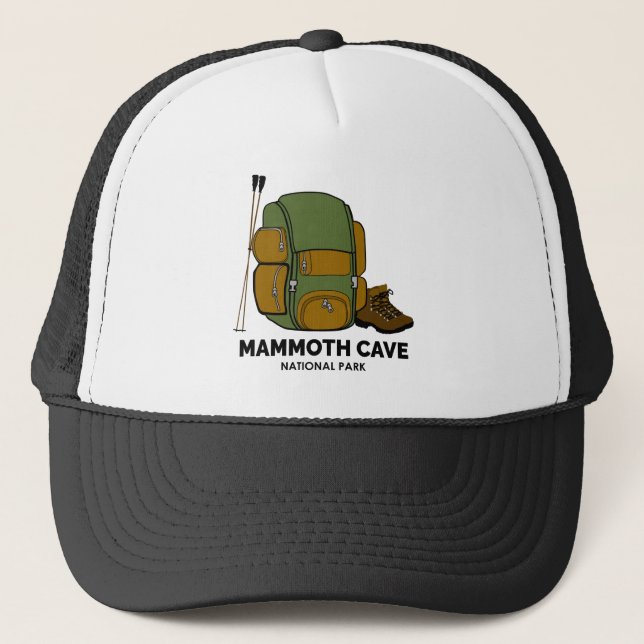 Mammoth Cave National Park Backpack Trucker Hat (Front)