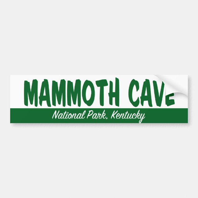 Mammoth Cave National Park Bumper Sticker (Front)