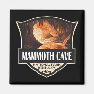 Mammoth Cave National Park Illustration Retro Art Magnet