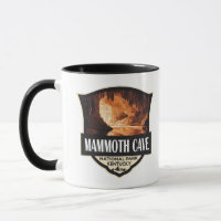 Mammoth Cave National Park Illustration Retro Art