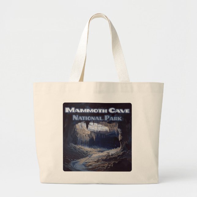 Mammoth Cave National Park Kentucky Large Tote Bag (Front)