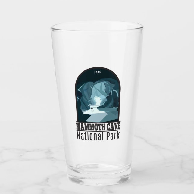 Mammoth Cave National Park Kentucky Vintage Glass (Front)