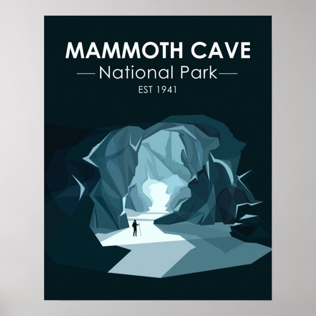 Mammoth Cave National Park Kentucky Vintage Poster (Front)