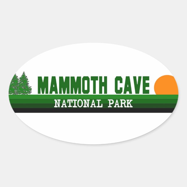Mammoth Cave National Park Oval Sticker (Front)