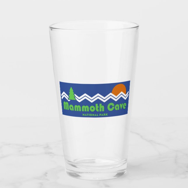 Mammoth Cave National Park Retro Glass (Front)
