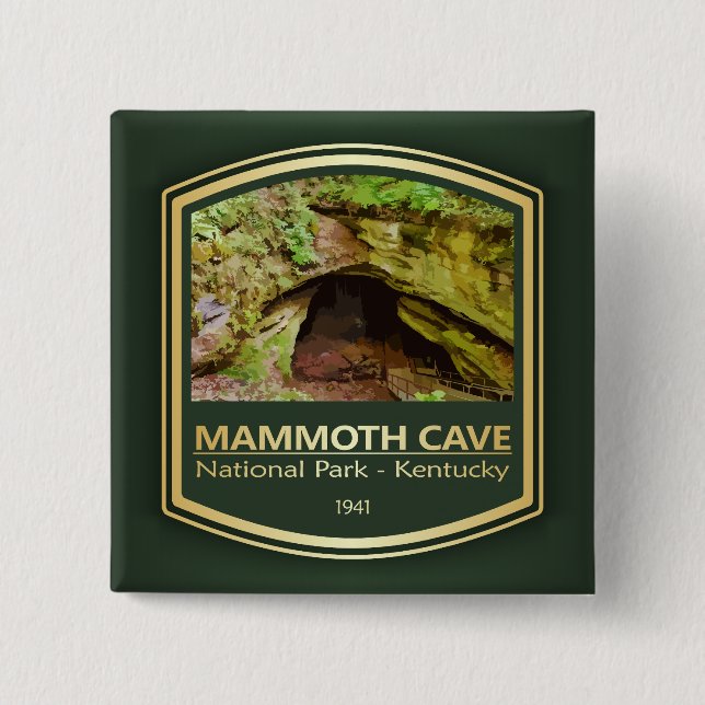 Mammoth Cave NP (PF1) 15 Cm Square Badge (Front)